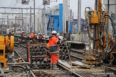 Lire la suite : Grand Paris Express - Ligne 15 : Micropieux des tabliers auxiliaires pour la gare de Fort d'Issy-Vanves-Clamart (92)