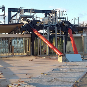 Une des gares du téléphérique terminée à Brest