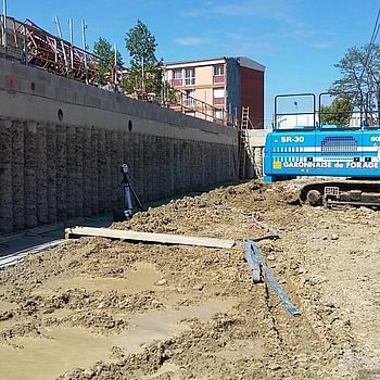 Paroi en pieux sécants à Colomiers